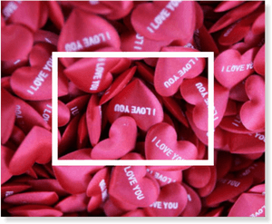 Red Hearts I Love You Confetti PNG image with transparent background