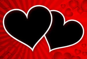 Red Hearts Love Background PNG image with transparent background