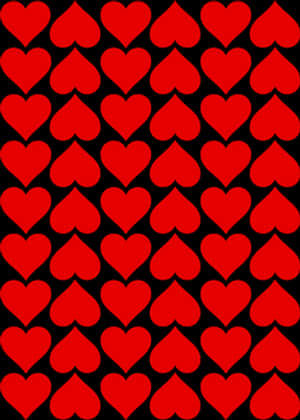 Red Hearts Pattern Background PNG image with transparent background