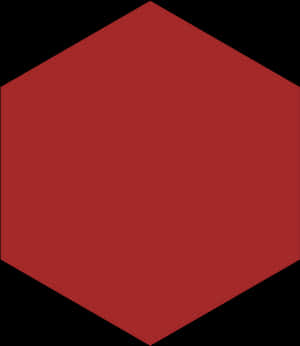 Red Hexagon Shape PNG image with transparent background