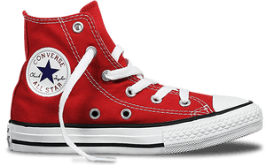 Red High Top Converse Transparent, HD Png Download PNG image with transparent background