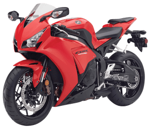 Red Honda C B R1000 R R Sportbike PNG image with transparent background
