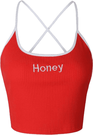 Honey Cropped Tank Top, HD Png Download PNG image with transparent background