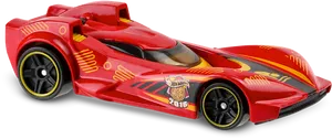 Red Hot Wheels Race Car2016 PNG Image