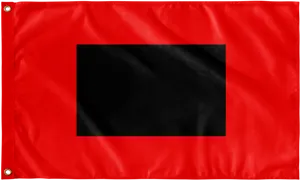 Red Hurricane Warning Flag PNG Image