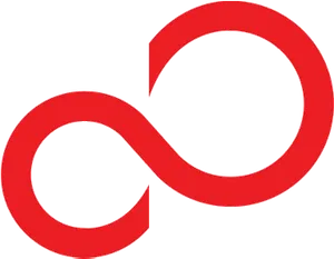 Red Infinity Symbolon Grey Background.png PNG Image