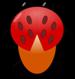 Red Ladybug Illustration PNG image with transparent background