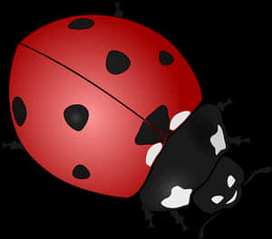 Red Ladybug Illustration PNG image with transparent background