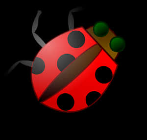 Red Ladybug Illustration PNG image with transparent background