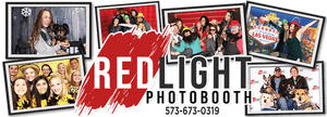 Red Light Photobooth Advertisement PNG image with transparent background