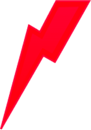 Red Lightning Png - Red Lightning Bolt Transparent, Png Download PNG