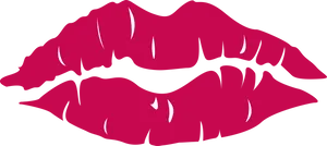 Red Lips Vector Illustration PNG Image