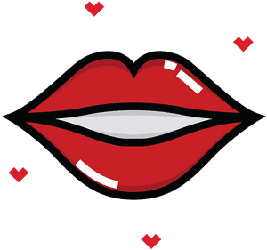 Lips, Kiss, Red, Valentine - Beso Rojo, HD Png Download PNG