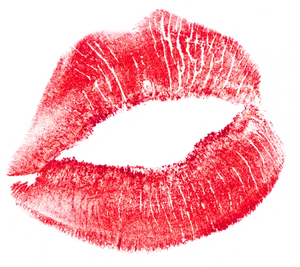 Red Lipstick Kiss Mark PNG Image