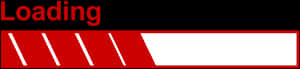 Red Loading Progress Bar PNG image with transparent background