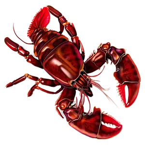 Red Lobster Graphic Design Png Mdt PNG Image