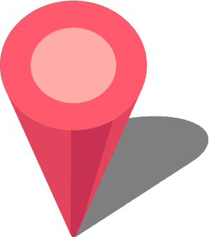 Red Location Pin Icon PNG with transparent background
