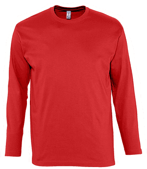 Red Long Sleeve Shirt PNG image with transparent background
