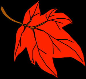 Red Maple Leaf Vector Art PNG image with transparent background