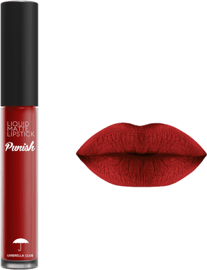 03 Feb Umbrella Club Liqu - Inmo Frozen Lipstick In Runway Red, HD Png Download PNG