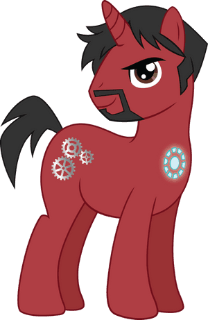 Arc Reactor Artist Icantunloveyou Facial Hair - Iron Man Pony, HD Png Download PNG image with transparent background