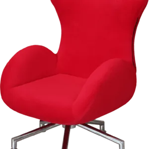 Red Modern Armchair Isolated PNG Image