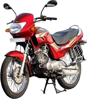 Red Motorcycle Isolated PNG Image