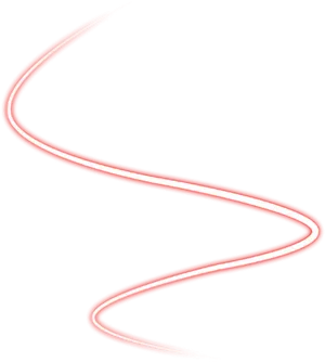 Red Neon Curve Graphic PNG Image