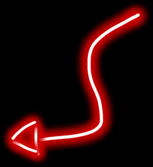 The Devil - Neon Devil Tail Png, Transparent Png PNG image with transparent background