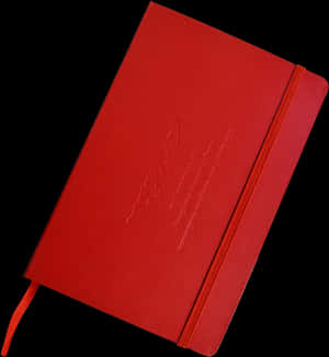 Red Notebook Cover Embossed Design PNG image with transparent background