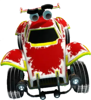 Red Octane Rocket League Car PNG Image