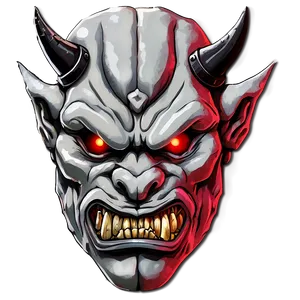 Red Oni Illustration Png Wyl PNG Image