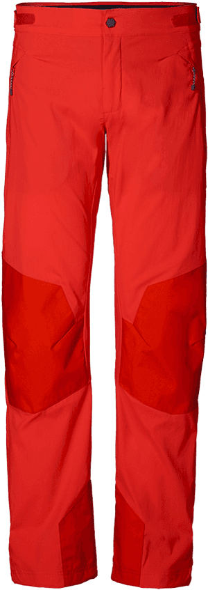 Red Outdoor Hiking Pants PNG with transparent background