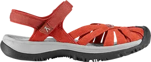 Red Outdoor Sport Sandal PNG Image