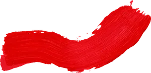 Red Paint Brush Strokeon Black PNG Image