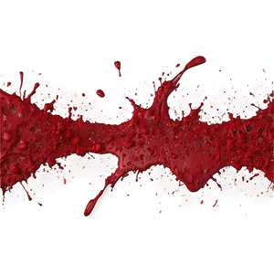 Red Paint Splatter B PNG Image