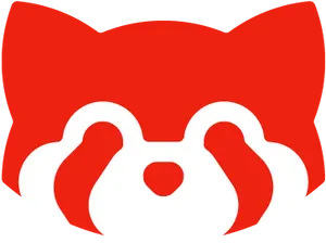 Red Panda Logo Design PNG Image