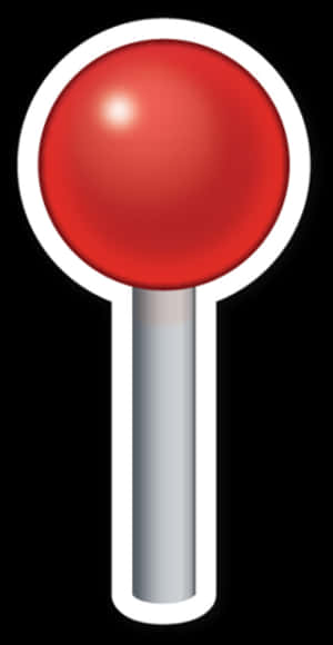 Red Pin Emoji PNG image with transparent background