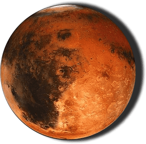 Red Planet Mars Closeup PNG