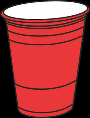 Red Plastic Cup Vector PNG image with transparent background