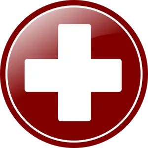 Red Plus Sign Icon PNG Image