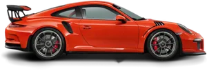 Red Porsche911 G T3 Side View PNG Image