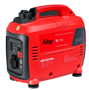 Red Portable Inverter Power Station Fubag T I700 PNG image with transparent background