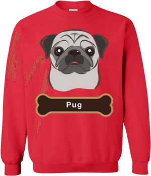Transparent Dog Bone Png - Pug, Png Download PNG