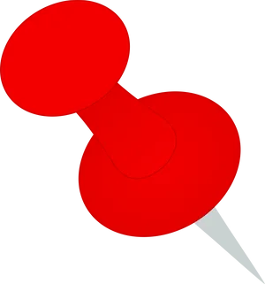 Red Push Pin Graphic PNG Image