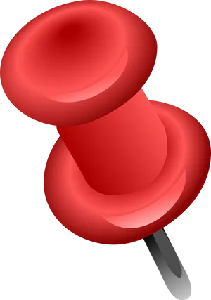 Red Push Pin Graphic PNG Image