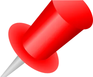 Red Push Pin Graphic PNG Image