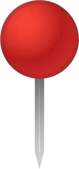 Red Pushpin Graphic PNG Image