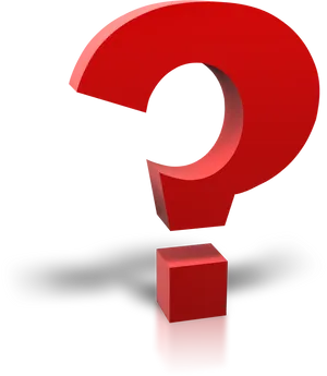 Red Question Mark Graphic PNG Image