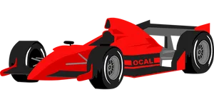 Red Racing Car Illustration.jpg PNG Image